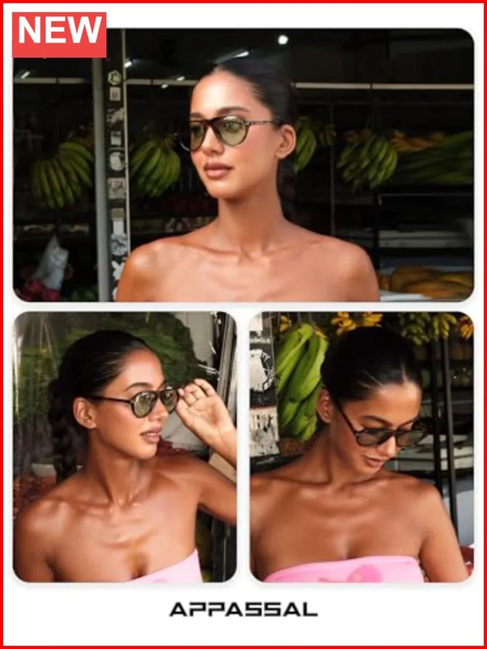 Retro Polarized Aviator Sunglasses for Women Men Small Vintage Trendy Pilot